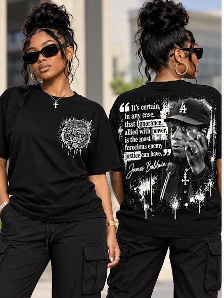 "Ignorance & Power" James Baldwin Graphic Tee
