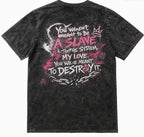 "Destroy The System" Vintage Mineral Wash Graphic Tee- YLG Collection